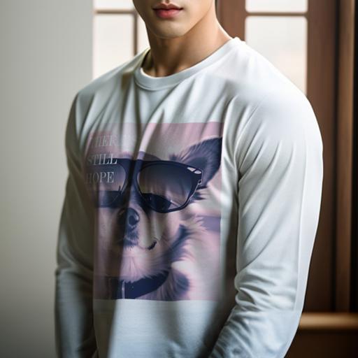 長袖Tシャツ 人間用 メンズ 秋春夏 