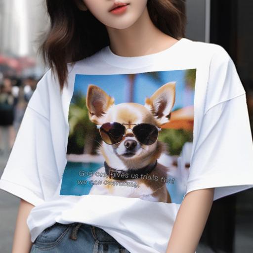Tシャツ メンズ キッズ 犬ファン 半袖 春夏 プリント カジュアル かわいい 人間用 フィットネス サング..
