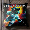 宇宙猫 スペーススーツ 宇宙 銀河 星 クッションカバー 45×45cm アニマル柄 おしゃれ 可愛い クッション本体付き 正方形