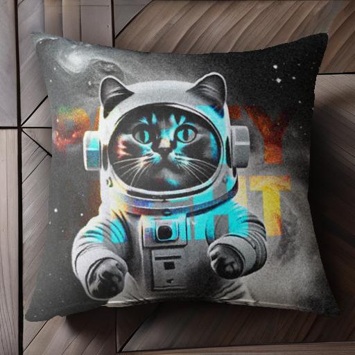 宇宙 猫 宇宙服 スペースキャット 銀河 クッションカバー 45×45cm アニマル柄 おしゃれ 可愛い クッション本体付き 正方形 宇宙 猫 宇宙服 スペースキャット 銀河 クッションカバー 45×45cm アニマル柄 おしゃれ 可愛い クッション本体付き 正方形