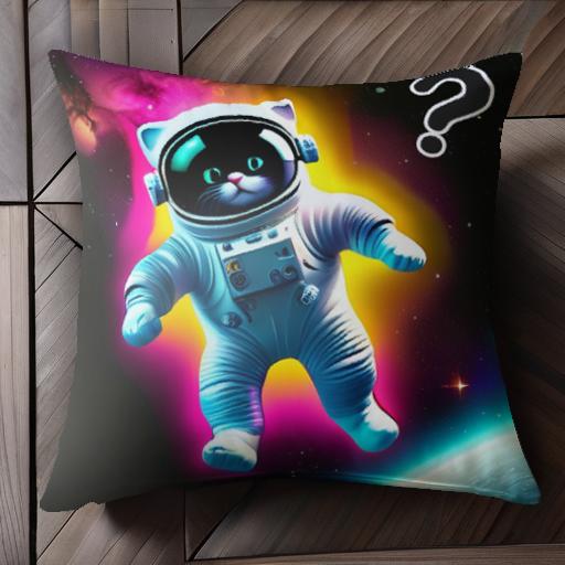 宇宙 ネコ アストロノーツ 銀河 未知 クッションカバー 45×45cm アニマル柄 おしゃれ 可愛い クッション本体付き 正方形 宇宙 ネコ アストロノーツ 銀河 未知 クッションカバー 45×45cm アニマル柄 おしゃれ 可愛い クッション本体付き 正方形