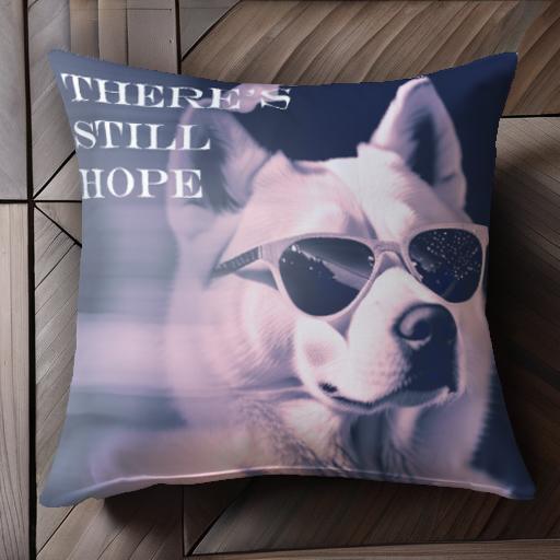 サングラス シベリアンハスキー 希望 キャッチコピー クッションカバー 45×45cm アニマル柄 おしゃれ ..