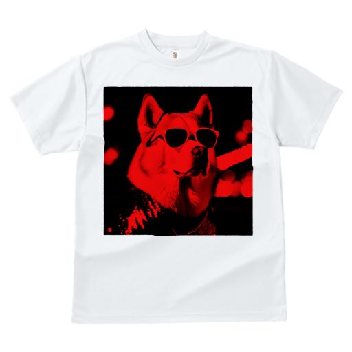 Tシャツ レディース 犬ファン 半袖 春夏 プリント カジュアル かわいい 人間用 フィットネス サングラス シベリアンハスキー ネオン 夜景 クール