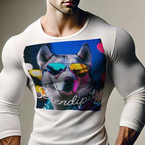 長袖Tシャツ 人間用 メンズ 秋春夏 プリント レジャー アウトドア カジュアル かわいい サングラス シベリアンハスキー ネオン 光 夜 カラフル