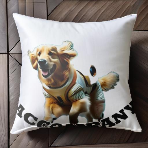 伴う ゴールデンレトリバー 犬のベスト クッションカバー 45×45cm アニマル柄 おしゃれ 可愛い クッシ..