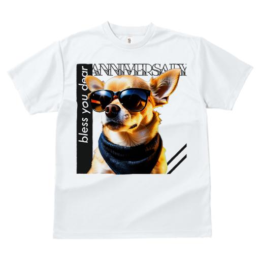 Tシャツ レディース 犬ファン 半袖 春夏 プリント カジュアル かわいい 人間用 フィットネス サングラス チワワ スカーフ