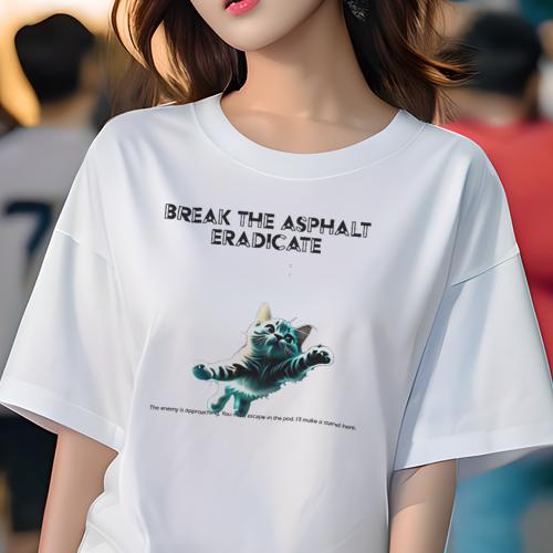 Tシャツ レディース 犬ファン 半袖 春夏 プリント カジュアル かわいい 人間用 フィットネス 猫 ブラックライト サイケデリック バブル