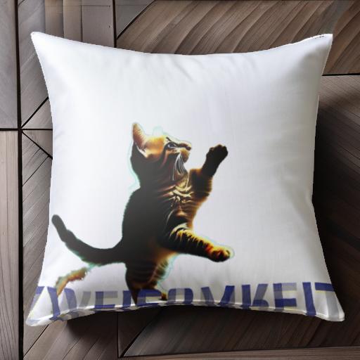 猫 ドイツ語 かわいい ジャンプ クッションカバー 45×45cm アニマル柄 おしゃれ 可愛い クッション本体付き 正方形 猫 ドイツ語 かわいい ジャンプ クッションカバー 45×45cm アニマル柄 おしゃれ 可愛い クッション本体付き 正方形