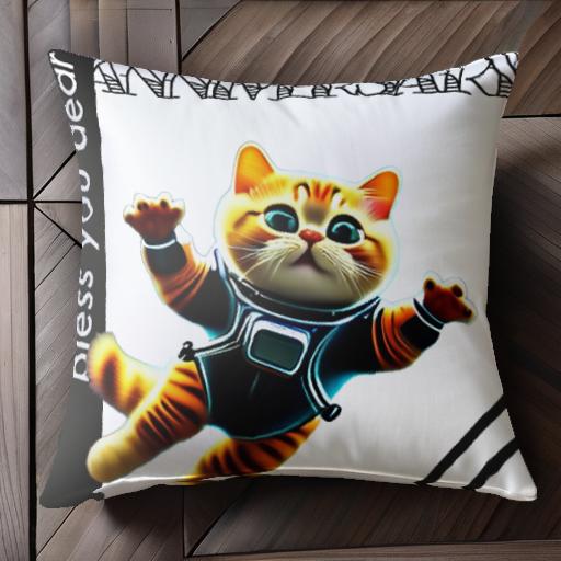 猫 宇宙服 宇宙 可愛い クッションカバー 45×45cm アニマル柄 おしゃれ クッション本体付き 正方形 猫 宇宙服 宇宙 可愛い クッションカバー 45×45cm アニマル柄 おしゃれ クッション本体付き 正方形
