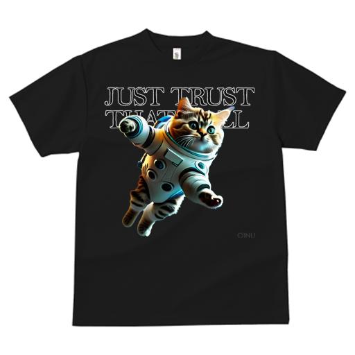 Tシャツ レディース 犬ファン 半袖 春夏 プリント カジュアル かわいい 人間用 フィットネス 宇宙服 猫 スペースキャット SF ファンタジー