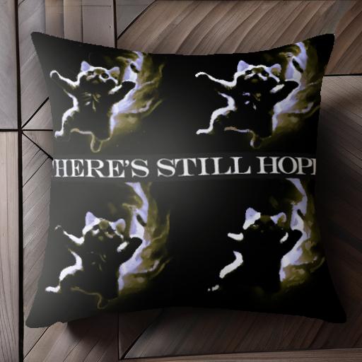 猫 希望 光 希望はまだある ノスタルジア クッションカバー 45×45cm アニマル柄 おしゃれ 可愛い クッション本体付き 正方形