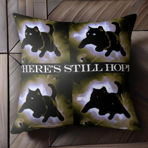 猫 希望 宇宙 希望の光 ポジティブ クッションカバー 45×45cm アニマル柄 おしゃれ 可愛い クッション..