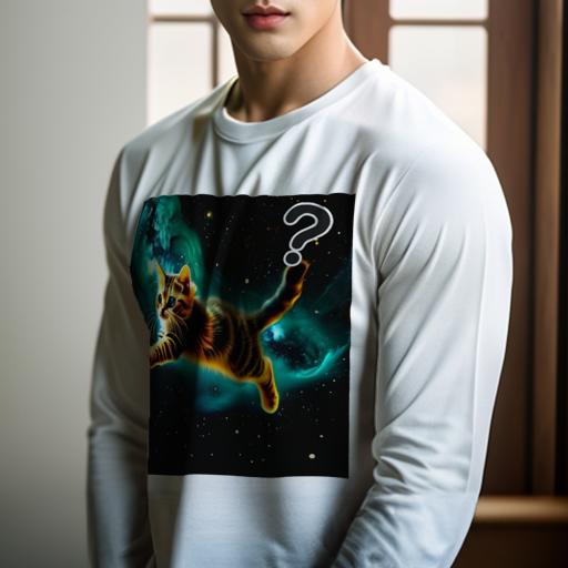 長袖Tシャツ 人間用 メンズ 秋春夏 プリント レジャー アウトドア カジュアル かわいい 猫 宇宙 星 銀河