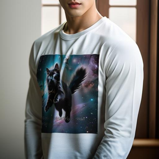 長袖Tシャツ 人間用 メンズ 秋春夏 プリント レジャー アウトドア カジュアル かわいい 猫 宇宙 銀河 ネコ 長袖Tシャツ 人間用 メンズ 秋春夏 プリント レジャー アウトドア カジュアル かわいい 猫 宇宙 銀河 ネコ