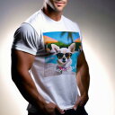 Tシャツ メンズ キッズ 犬ファン 半袖 春夏 プリント カジュアル かわいい 人間用 フィットネス サングラス チワワ プール 日傘 木 犬の首輪
