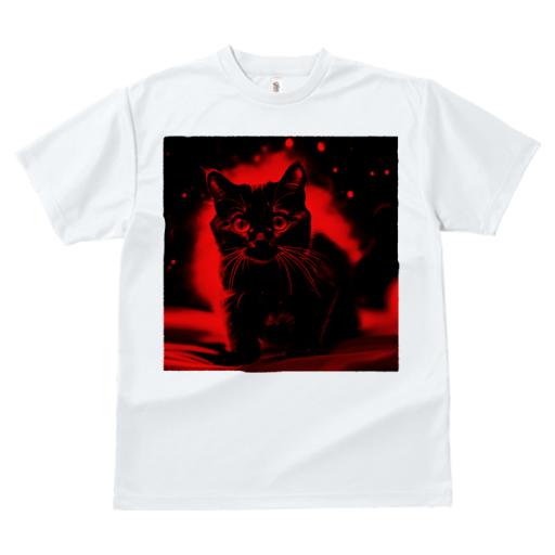 Tシャツ レディース 犬ファン 半袖 春夏 プリント カジュアル かわいい 人間用 フィットネス 猫 赤い 闇 神秘的 輝く目