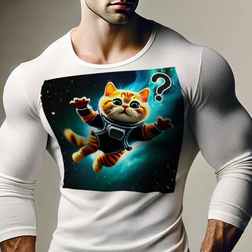 長袖Tシャツ 人間用 メンズ 秋春夏 プリント レジャー アウトドア カジュアル かわいい ネコ 宇宙 コスチューム イラスト