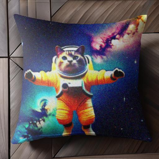 宇宙 猫 宇宙服 星 ガラクシー クッションカバー 45×45cm アニマル柄 おしゃれ 可愛い クッション本体付き 正方形 宇宙 猫 宇宙服 星 ガラクシー クッションカバー 45×45cm アニマル柄 おしゃれ 可愛い クッション本体付き 正方形