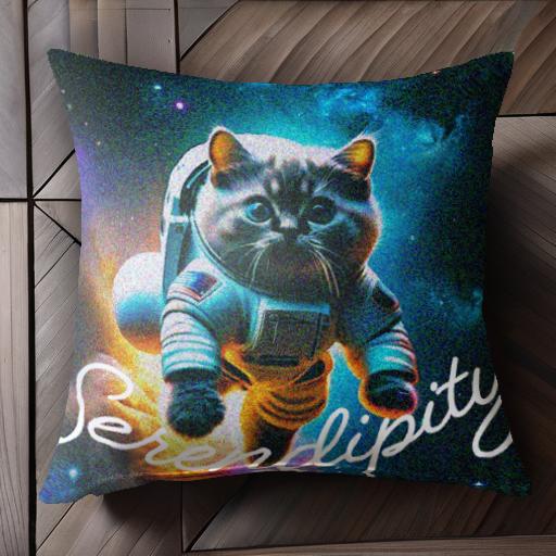 宇宙 宇宙服 猫 ファンタジー クッションカバー 45×45cm アニマル柄 おしゃれ 可愛い クッション本体付き 正方形 宇宙 宇宙服 猫 ファンタジー クッションカバー 45×45cm アニマル柄 おしゃれ 可愛い クッション本体付き 正方形