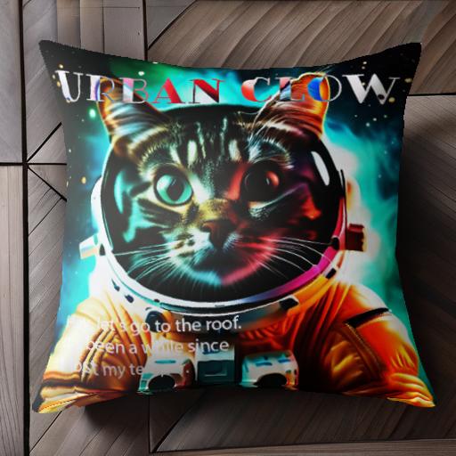猫 その他 宇宙服 宇宙 サングラス カラフル クッションカバー 45×45cm アニマル柄 おしゃれ 可愛い ク..