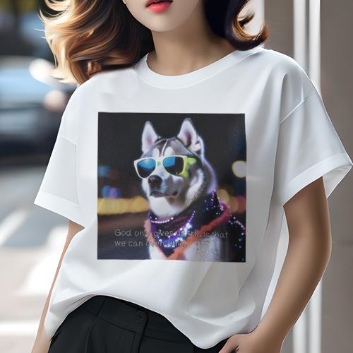 Tシャツ レディース 犬ファン 半袖 