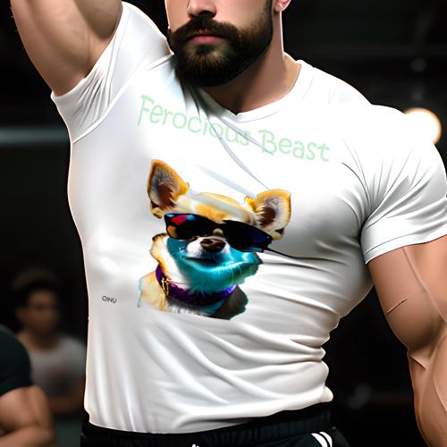 楽天フロントップ楽天市場店Tシャツ メンズ キッズ 犬ファン 半袖 春夏 プリント カジュアル かわいい 人間用 フィットネス サングラス チワワ 派手な色 テキスト クールなデザイン 犬のアクセサリー