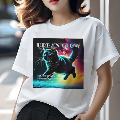 Tシャツ レディース 犬ファン 半袖 春夏 プリント カジュアル かわいい 人間用 フィットネス 猫 宇宙 夜空 カラフル テキスト Tシャツ レディース 犬ファン 半袖 春夏 プリント カジュアル かわいい 人間用 フィットネス 猫 宇宙 夜空 カラフル テキスト