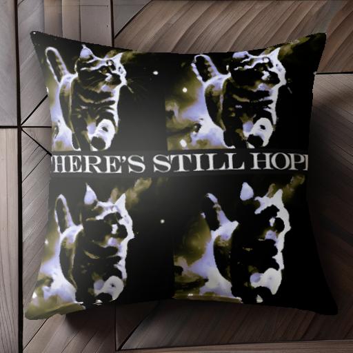 猫 希望 宇宙 光 クッションカバー 45×45cm アニマル柄 おしゃれ 可愛い クッション本体付き 正方形