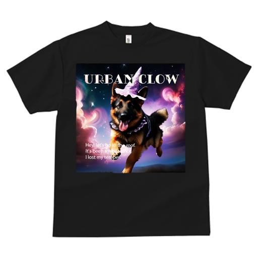 Tシャツ レディース 犬ファン 半袖 春夏 プリント カジュアル かわいい 人間用 フィットネス 魔女の帽子 ジャーマンシェパードドッグ 魔法 夜空 ファンタジー