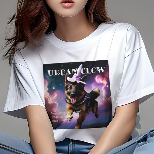 Tシャツ レディース 犬ファン 半袖 春夏 プリント カジュアル かわいい 人間用 フィットネス 魔女の帽子 ジャーマンシェパードドッグ 魔法 夜空 ファンタジー Tシャツ レディース 犬ファン 半袖 春夏 プリント カジュアル かわいい 人間用 フィットネス 魔女の帽子 ジャーマンシェパードドッグ 魔法 夜空 ファンタジー