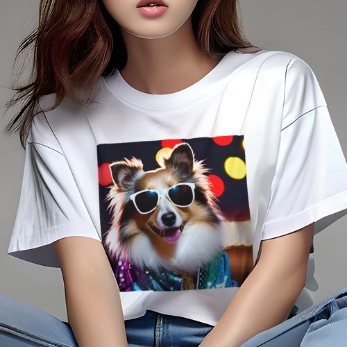 Tシャツ レディース 犬ファン 半袖 春夏 プリント カジュアル かわいい 人間用 フィットネス クッションカバー 45×45cm アニマル柄 おしゃれ 可愛い クッション本体付き Tシャツ レディース 犬ファン 半袖 春夏 プリント カジュアル かわいい 人間用 フィットネス クッションカバー 45×45cm アニマル柄 おしゃれ 可愛い クッション本体付き