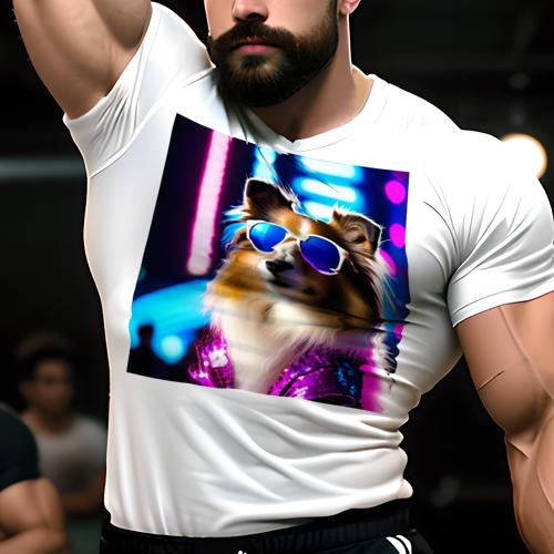 Tシャツ メンズ キッズ 犬ファン 半袖 春夏 プリント カジュアル かわいい 人間用 フィットネス クッシ..