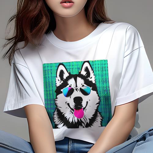 Tシャツ レディース 犬ファン 半袖 春夏 プリント カジュアル かわいい 人間用 フィットネス クッションカバー 45×45cm アニマル柄 おしゃれ 可愛い クッション本体付き Tシャツ レディース 犬ファン 半袖 春夏 プリント カジュアル かわいい 人間用 フィットネス クッションカバー 45×45cm アニマル柄 おしゃれ 可愛い クッション本体付き