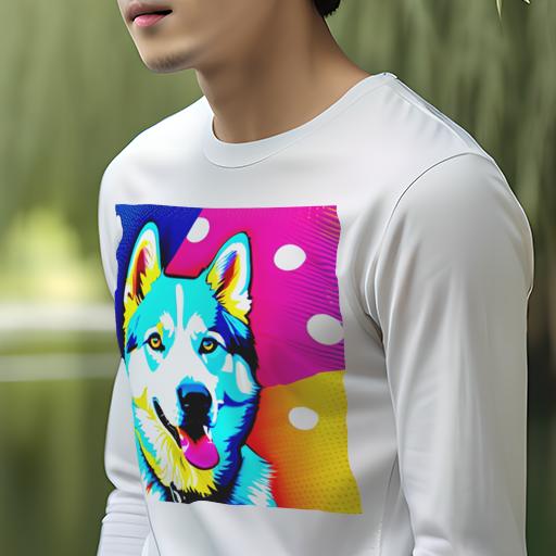 長袖Tシャツ 人間用 メンズ 秋春夏 プリント レジャー アウトドア カジュアル かわいい クッションカバ..