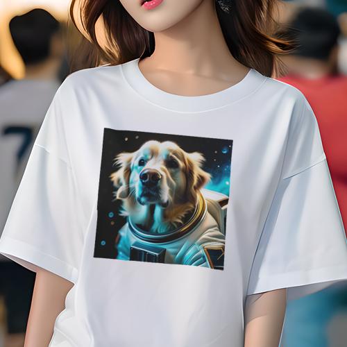 Tシャツ レディース 犬ファン 半袖 春夏 プリント カジュアル かわいい 人間用 フィットネス クッショ..