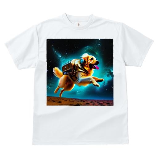 Tシャツ レディース 犬ファン 半袖 春夏 プリント カジュアル かわいい 人間用 フィットネス 宇宙 ゴールデンレトリバー ヘッドホン アドベンチャー ファンタジー