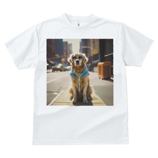 Tシャツ レディース 犬ファン 半袖 春夏 プリント カジュアル かわいい 人間用 フィットネス サングラス ゴールデンレトリバー ジャケット 街