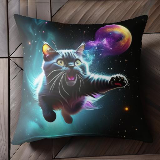 宇宙 星 惑星 スペース クッションカバー 45×45cm アニマル柄 おしゃれ 可愛い クッション本体付き 正方形