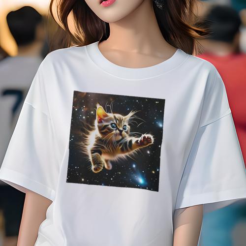 Tシャツ レディース 犬ファン 半袖 春夏 プリント カジュアル かわいい 人間用 フィットネス 宇宙 星 Tシャツ レディース 犬ファン 半袖 春夏 プリント カジュアル かわいい 人間用 フィットネス 宇宙 星