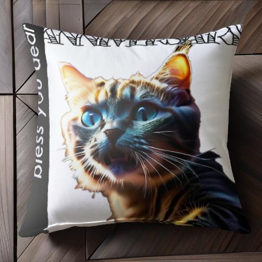 猫 動物 ペット クッションカバー 45×45cm アニマル柄 おしゃれ 可愛い クッション本体付き 正方形