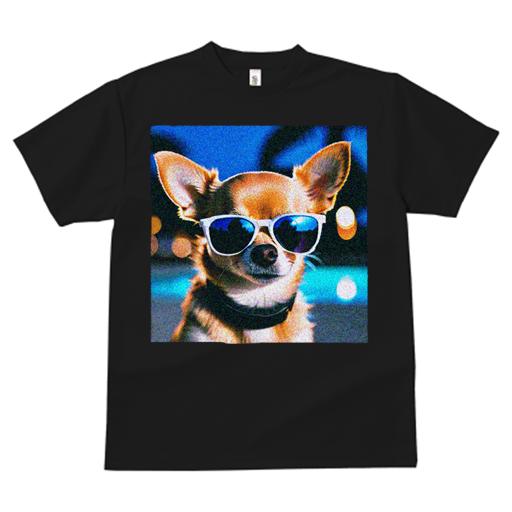 Tシャツ メンズ キッズ 犬ファン 半袖 春夏 プリント カジュアル かわいい 人間用 フィットネス サングラス チワワ