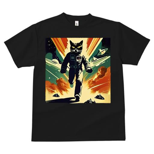 Tシャツ レディース 犬ファン 半袖 春夏 プリント カジュアル かわいい 人間用 フィットネス 宇宙 スペース レトロ SF 宇宙船