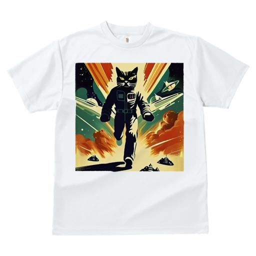 Tシャツ レディース 犬ファン 半袖 春夏 プリント カジュアル かわいい 人間用 フィットネス 宇宙 スペース レトロ SF 宇宙船