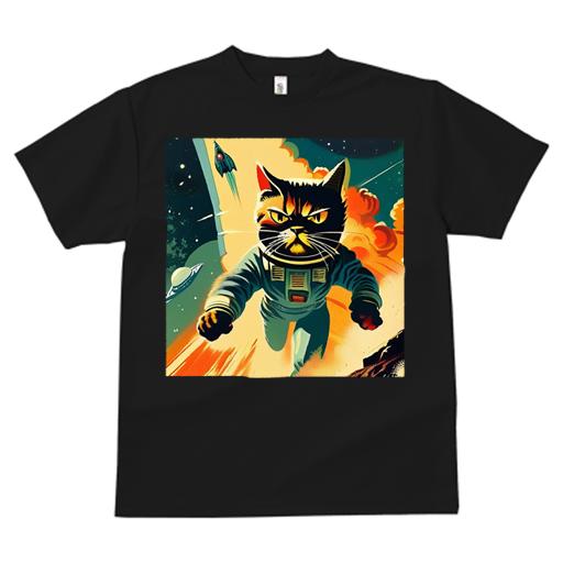Tシャツ レディース 犬ファン 半袖 春夏 プリント カジュアル かわいい 人間用 フィットネス 宇宙 ロケット 宇宙飛行士 スペースキャット SF