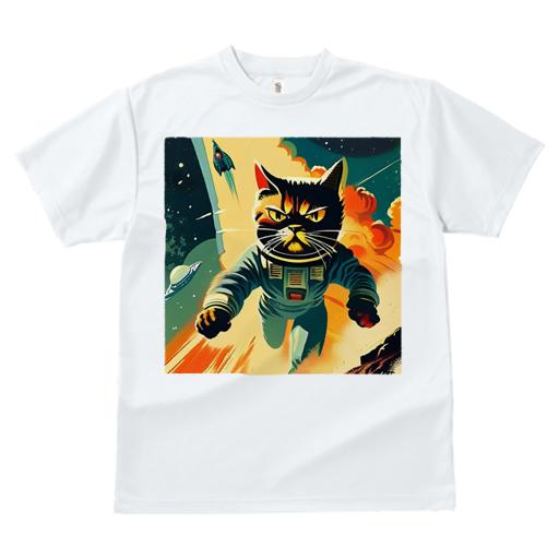 Tシャツ レディース 犬ファン 半袖 春夏 プリント カジュアル かわいい 人間用 フィットネス 宇宙 ロケット 宇宙飛行士 スペースキャット SF