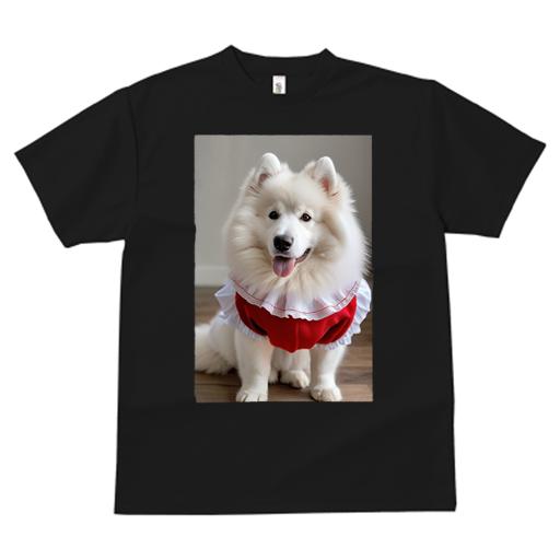 Tシャツ メンズ キッズ 犬ファン 半袖 春夏 プリント カジュアル かわいい 人間用 フィットネス 犬服 サモエド Tシャツ メンズ キッズ 犬ファン 半袖 春夏 プリント カジュアル かわいい 人間用 フィットネス 犬服 サモエド