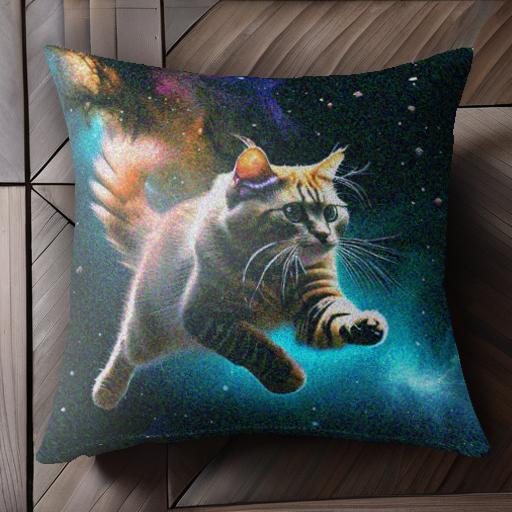 宇宙 星雲 スペースキャット クッションカバー 45×45cm アニマル柄 おしゃれ 可愛い クッション本体付き 正方形 宇宙 星雲 スペースキャット クッションカバー 45×45cm アニマル柄 おしゃれ 可愛い クッション本体付き 正方形