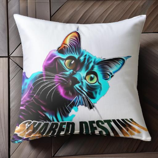 Tシャツ クッションカバー 45×45cm アニマル柄 おしゃれ 可愛い クッション本体付き 正方形