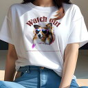 Tシャツ レディース 犬ファン 半袖 春夏 プリント カジュアル かわいい 人間用 フィットネス サングラス シェットランドシープドッグ(4)