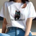 Tシャツ レディース 犬ファン 半袖 春夏 プリント カジュアル かわいい 人間用 フィットネス Tシャツ(4)